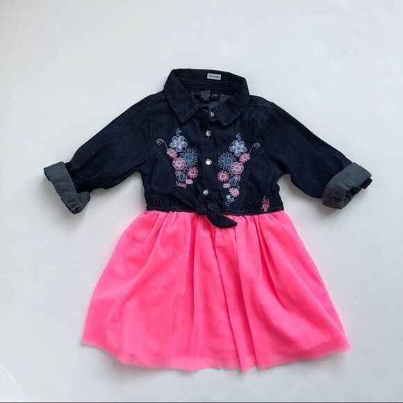 U.S. POLOASSN. Chambray/Tutu tunic/dress EUC 3T - Picture 1 of 2